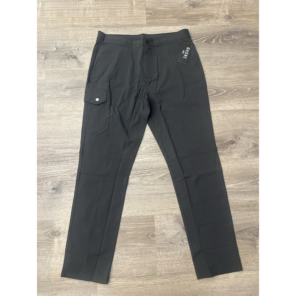 Rhône Boathouse Cargo Slim Straight Fit Pants Men's Large Black Sand